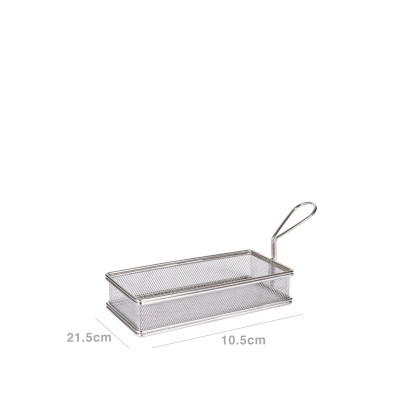 Cesto Inox Orio Retangular 21.5X10.5X4.5cm